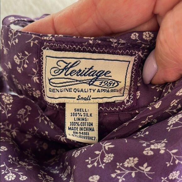 Heritage 1981 Purple Floral Mini Dress - Picture 2 of 5